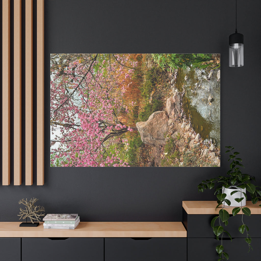 Blossoming Serenity Canvas Print, Floral Wall Art, Nature Decor, Home Aesthetic, Gift Idea for Garden Lovers, Spring Decor