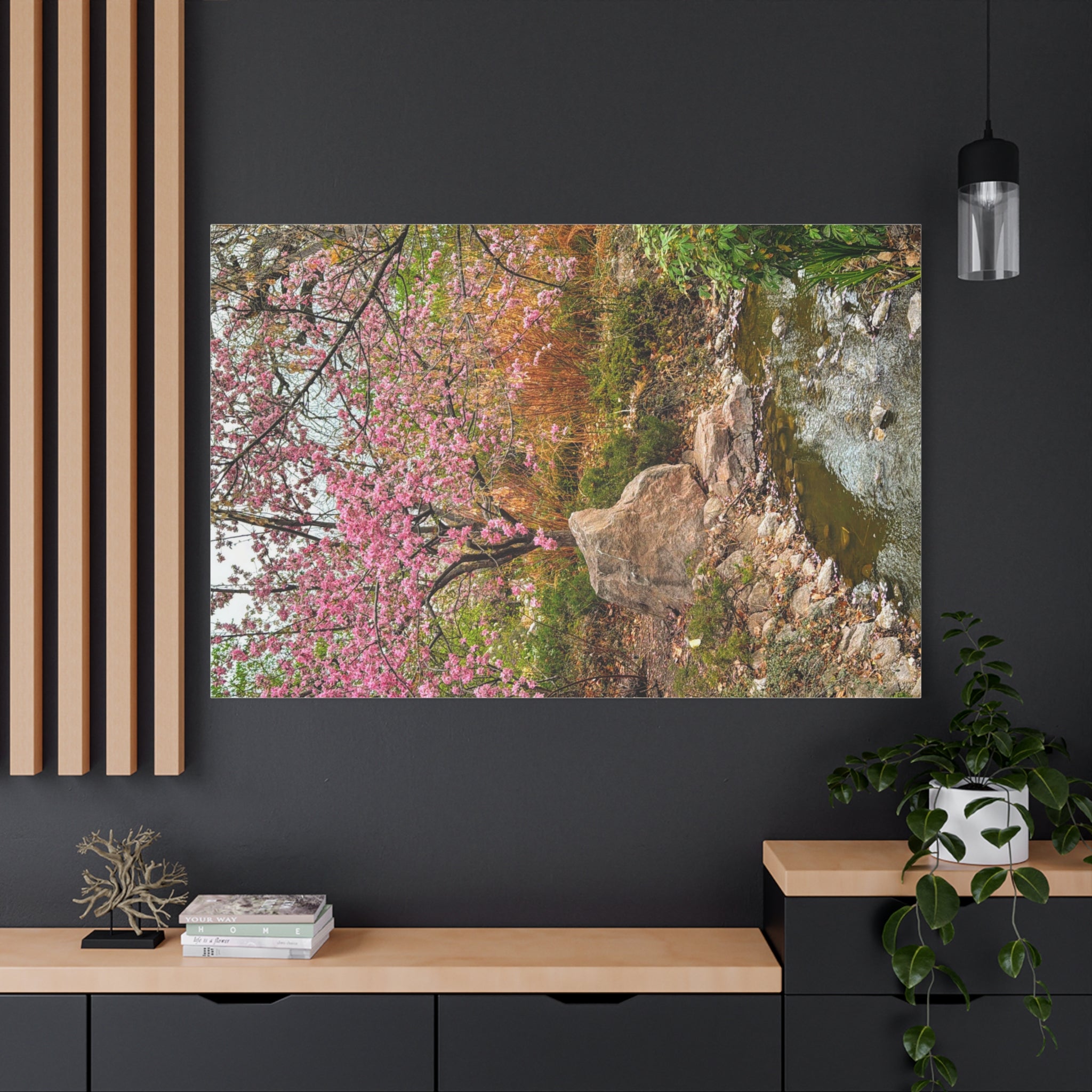 Blossoming Serenity Canvas Print, Floral Wall Art, Nature Decor, Home Aesthetic, Gift Idea for Garden Lovers, Spring Decor
