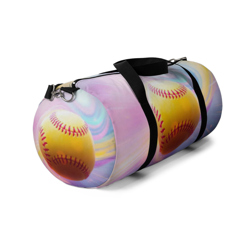 Softball Graphic Duffel Bag | Gym Tote, Sports Bag, Weekend Trip Luggage, Practice Gear Organizer