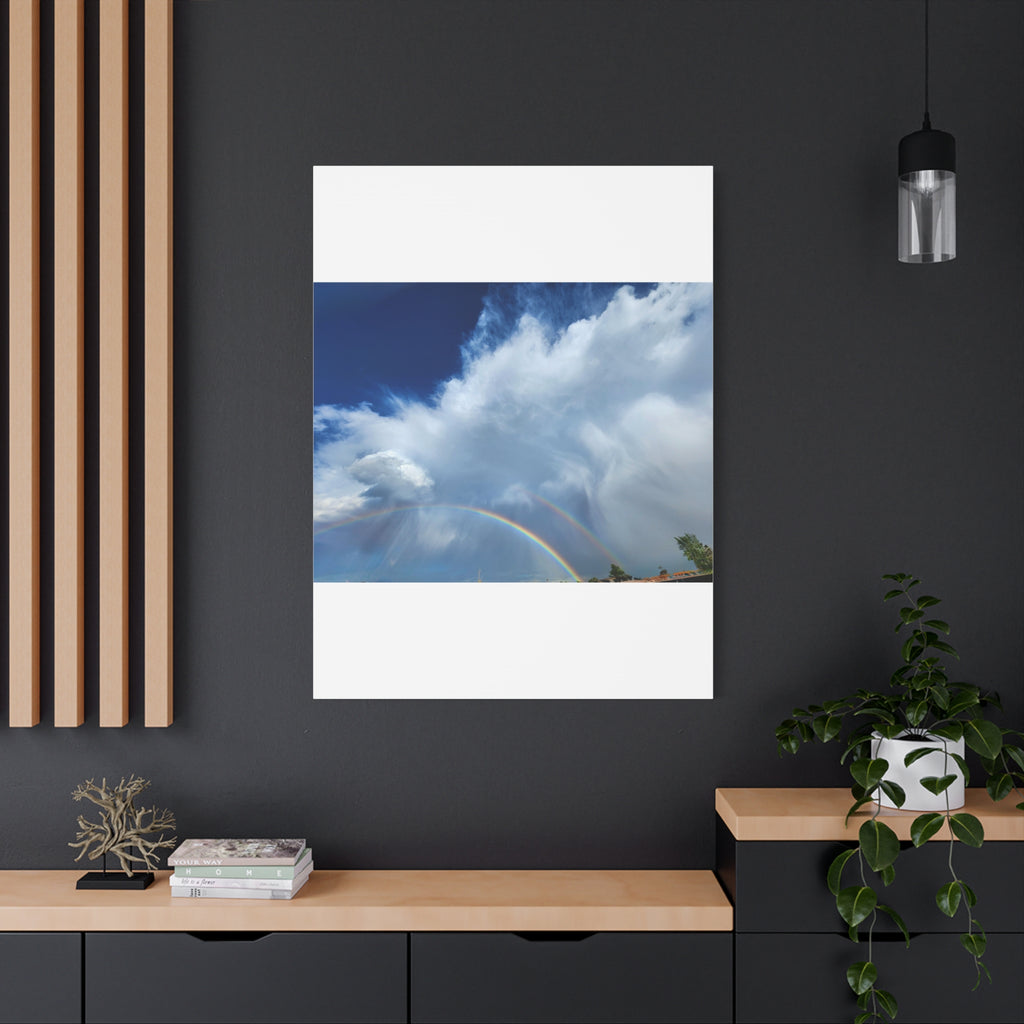 Rainbow Cloud Art Canvas Print, Stretched Wall Decor, Home/Office Art, Gift for Nature Lovers, Gallery Wall Accent