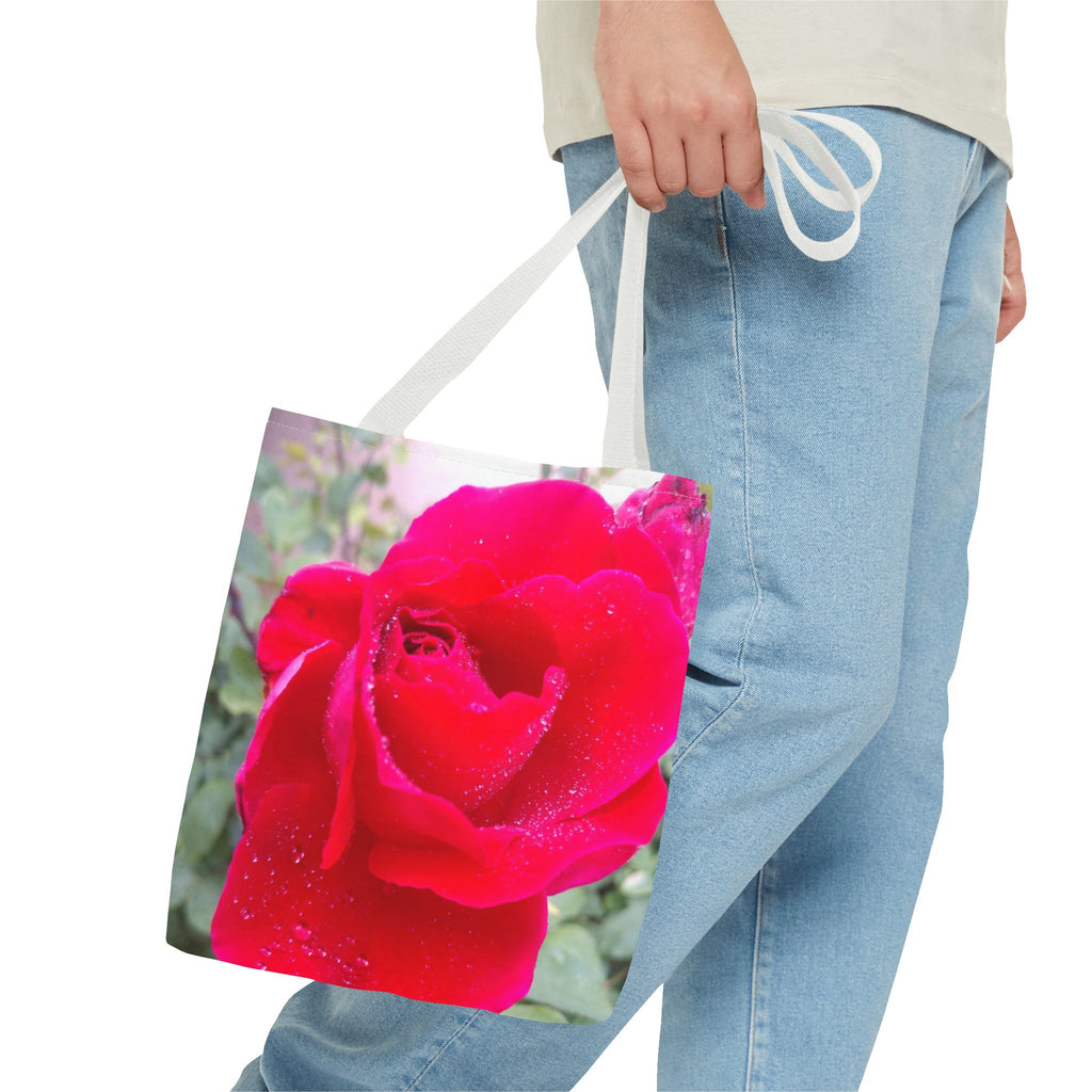 Vibrant Floral Tote Bag | Artistic Rose Design for Everyday Use, Eco-Friendly Shopping, Perfect Gift for Garden Lovers