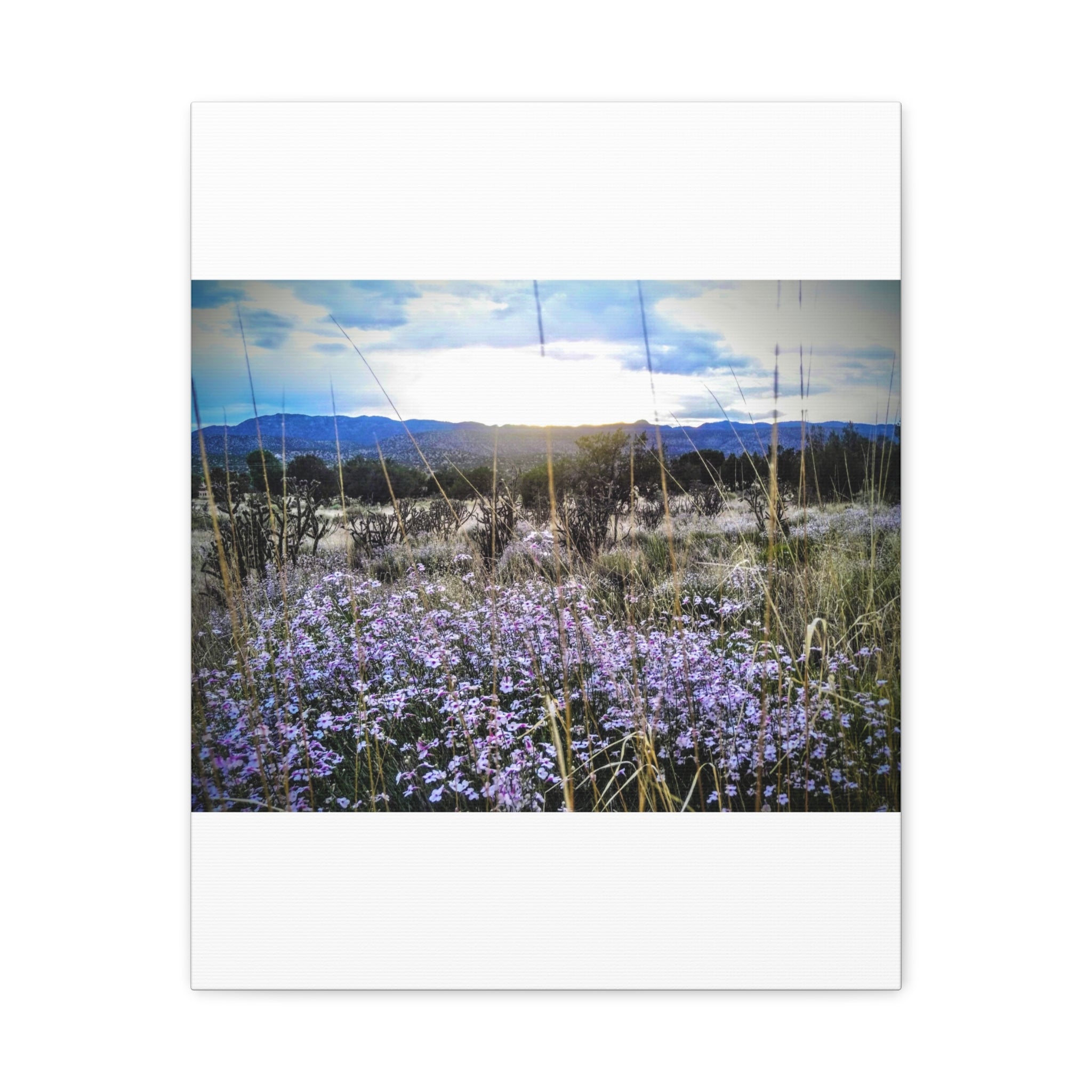 Framed Botanical Wall Art, Floral Canvas Print, Nature Decor, Home Interior Art, Gift for Garden Lovers, Beautiful Flower Landscape