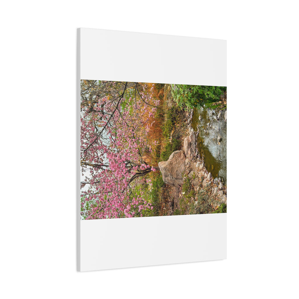 Blossoming Serenity Canvas Print, Floral Wall Art, Nature Decor, Home Aesthetic, Gift Idea for Garden Lovers, Spring Decor