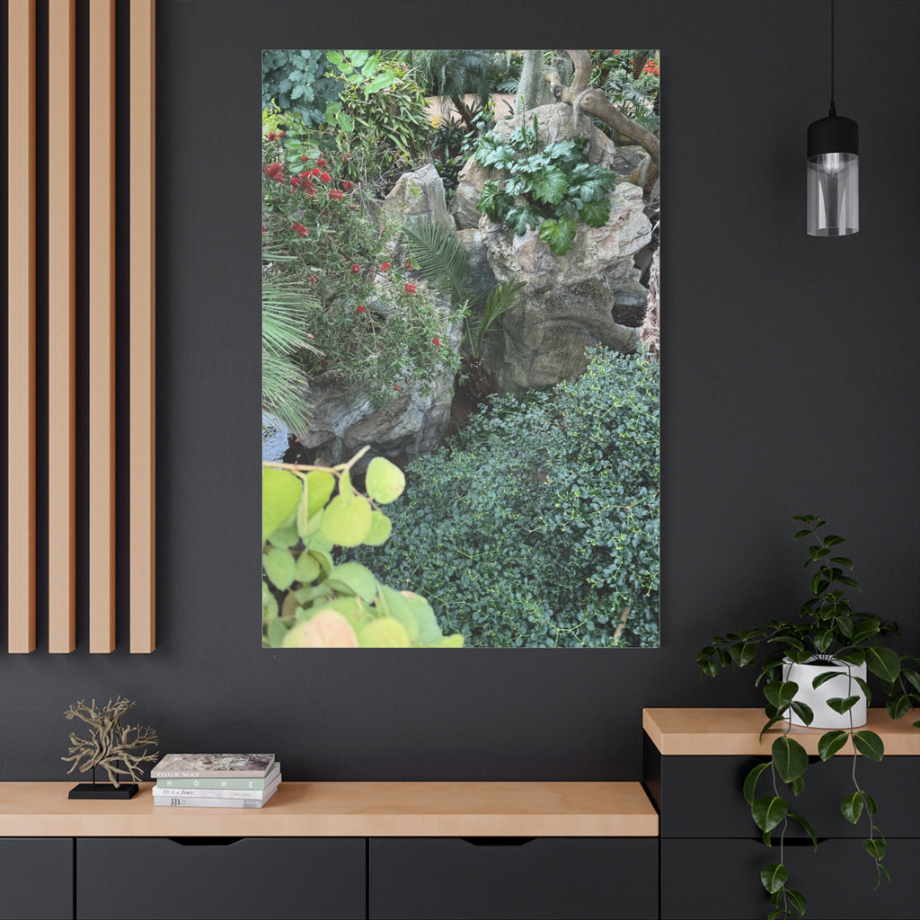 Canvas Wall Art, Tropical Garden Print, Home Decor, Botanical Artwork, Nature Lover Gift, Modern Interior Design