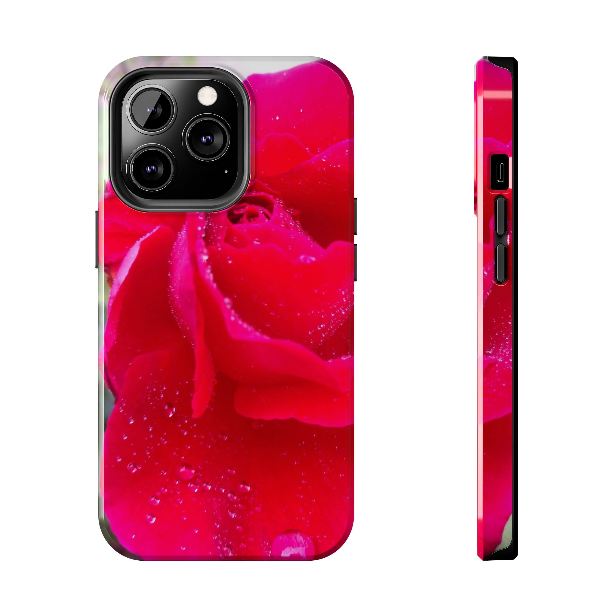 Flower Print Tough Phone Cases, Floral iPhone Case, Durable Mobile Covers, Unique Gift for Her, Birthday Present, Rose Design