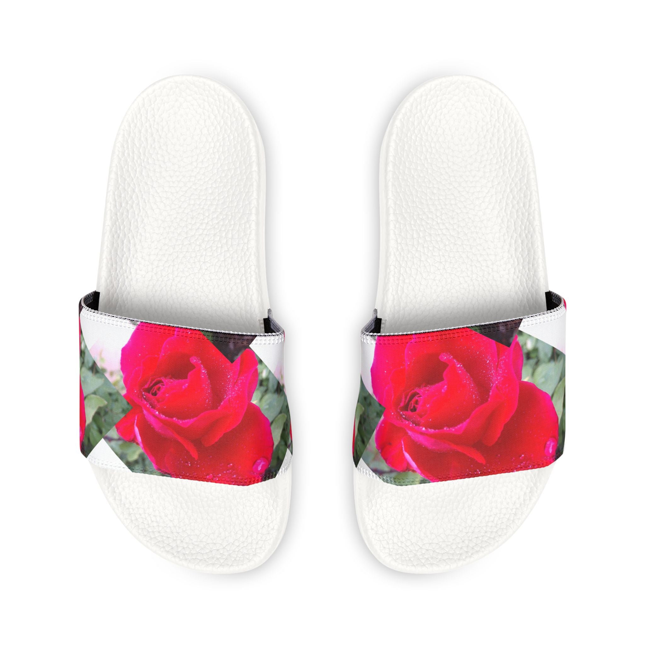 Floral Women's Slide Sandals | Summer Footwear, Vacation Style, Casual Slip-ons, Gift for Her, Outdoor Comfort