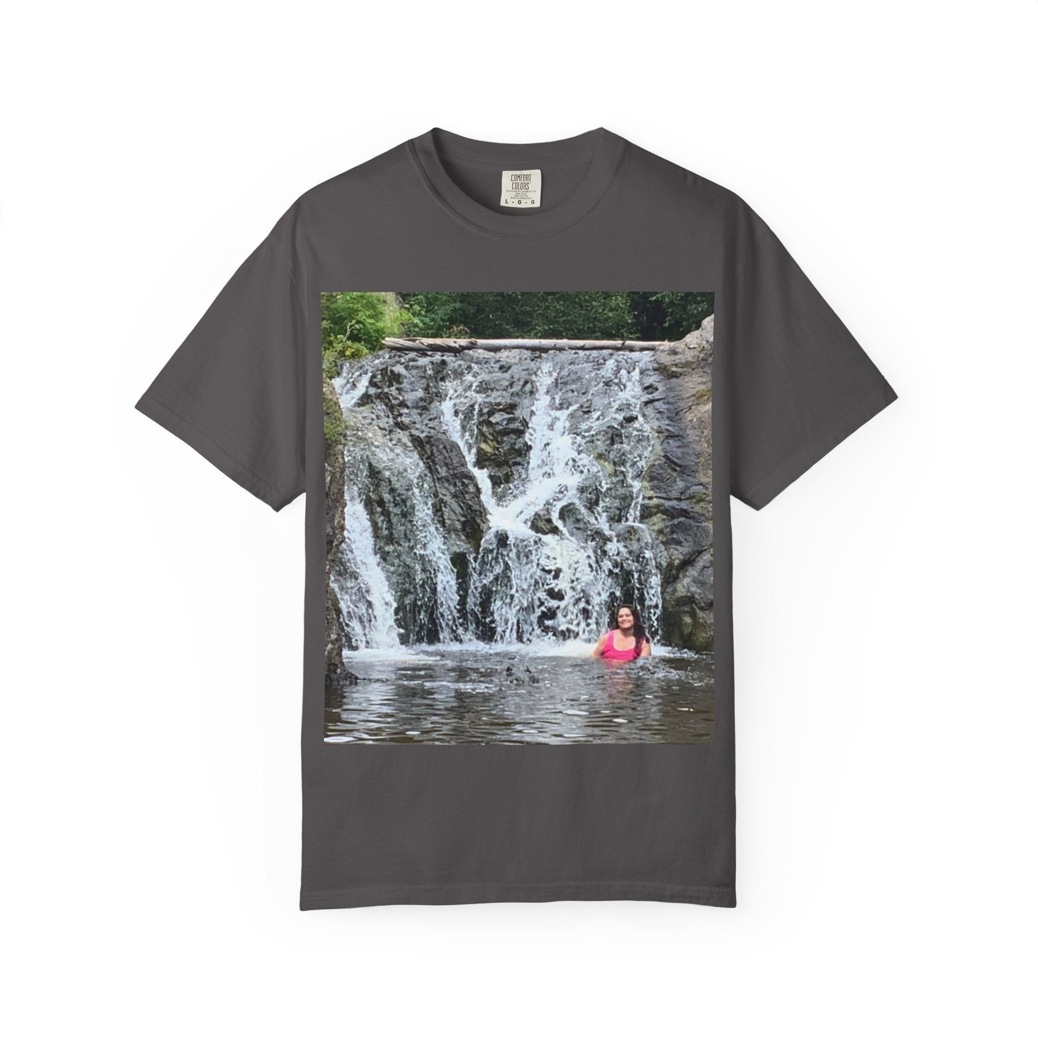Nature-Inspired Unisex T-Shirt, Waterfall Tee, Outdoor Adventure Shirt, Casual Summer Top, Eco-Friendly Gift