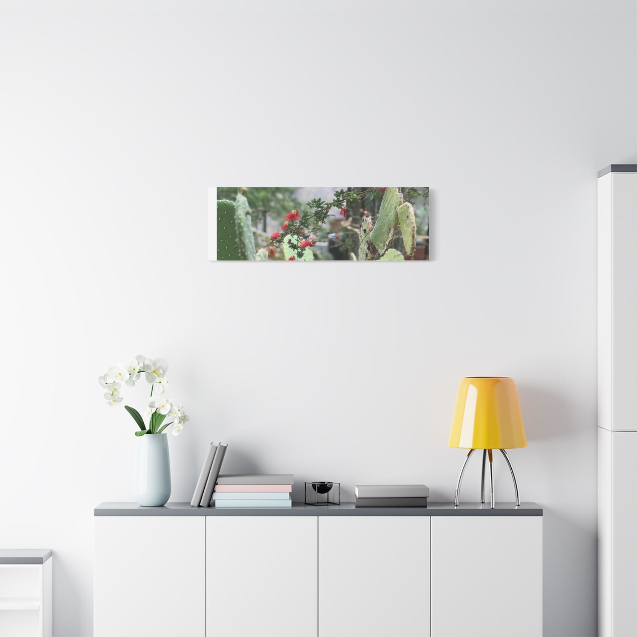 Cactus Wall Art Print, Nature Home Decor, Bohemian Style Artwork, Botanical Gift, Succulent Canvas