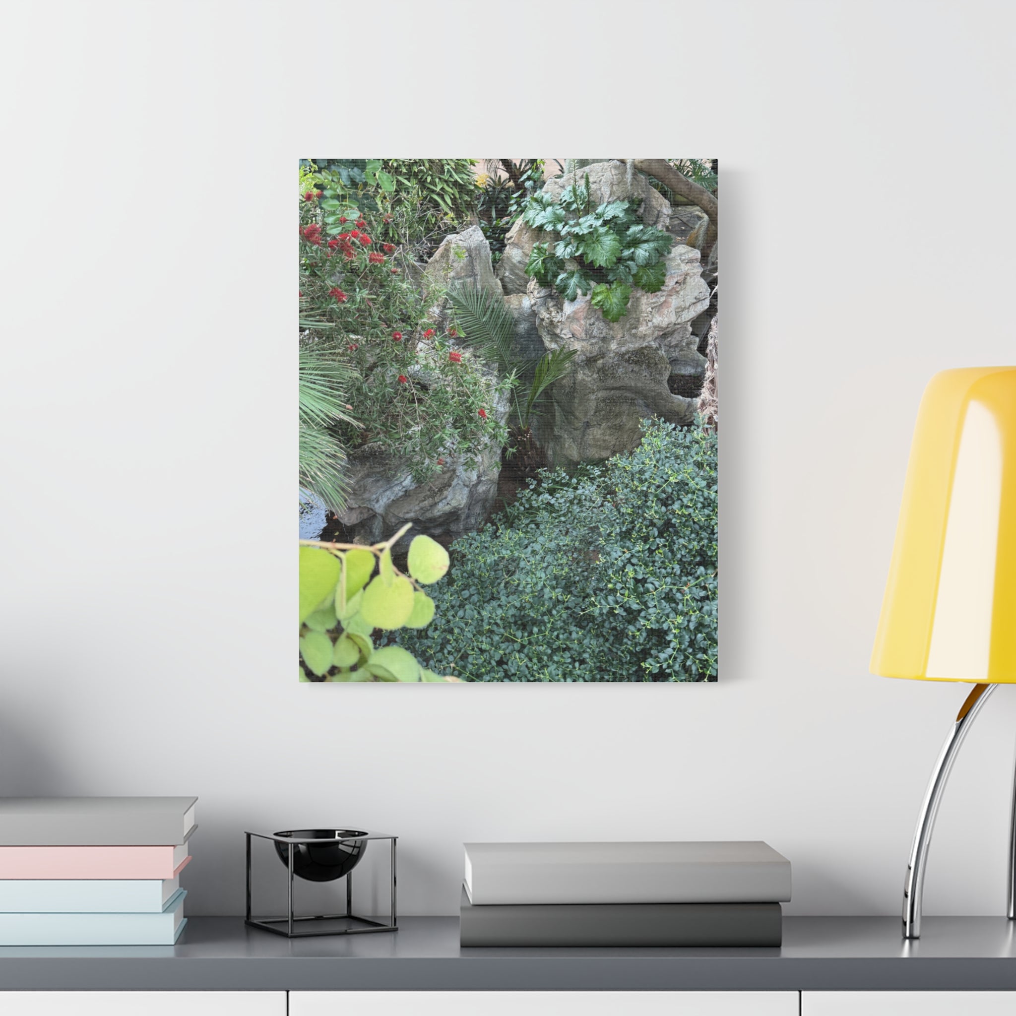 Canvas Wall Art, Tropical Garden Print, Home Decor, Botanical Artwork, Nature Lover Gift, Modern Interior Design