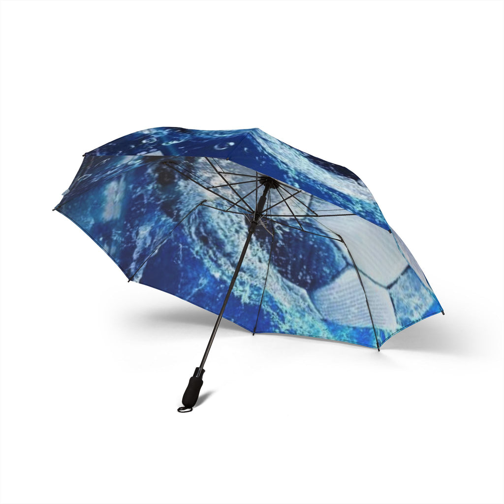 Soccer-Themed Semi-Automatic Umbrella - Perfect for Sports Fans, Rainy Days, Gifts, Outdoor Events, Football Lovers