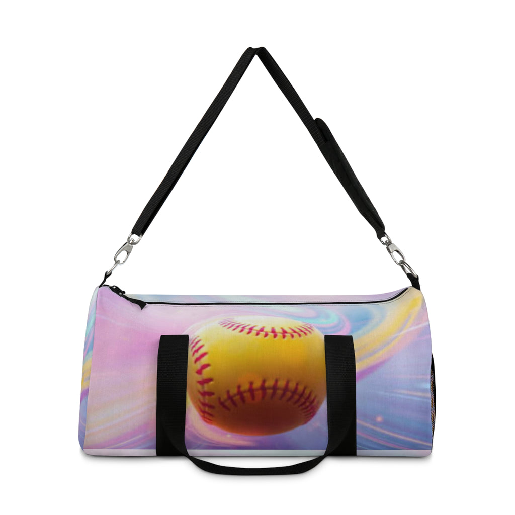 Softball Graphic Duffel Bag | Gym Tote, Sports Bag, Weekend Trip Luggage, Practice Gear Organizer