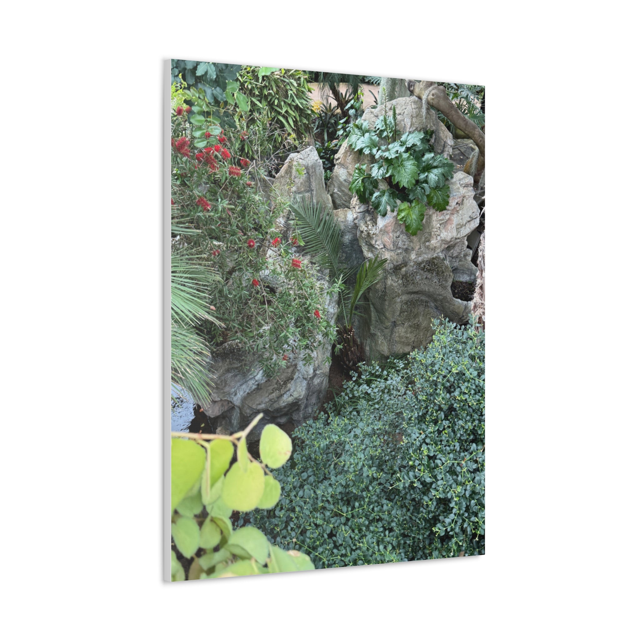 Canvas Wall Art, Tropical Garden Print, Home Decor, Botanical Artwork, Nature Lover Gift, Modern Interior Design