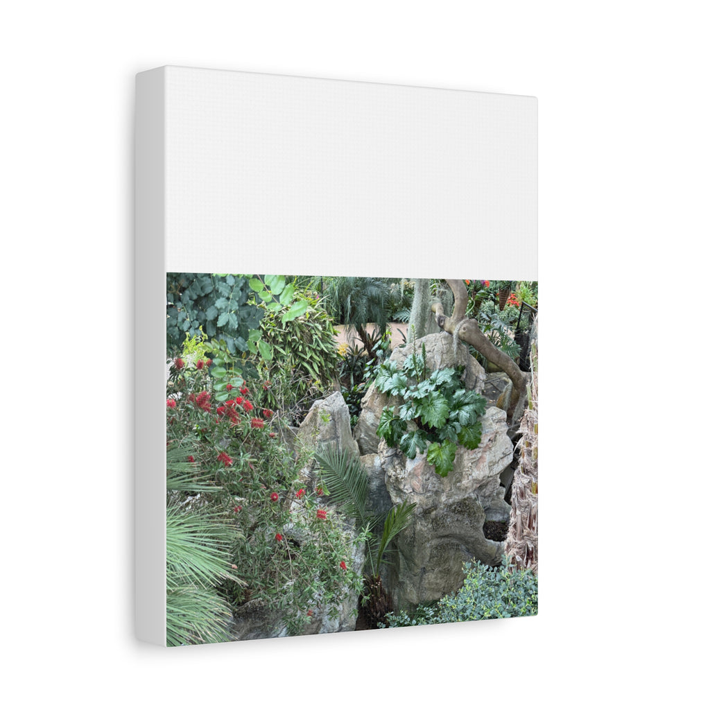 Garden Landscape Canvas Wall Art, Nature Decor, Home Decoration, Gift for Nature Lovers, Eco-Friendly Art, Botanical Wall Decor